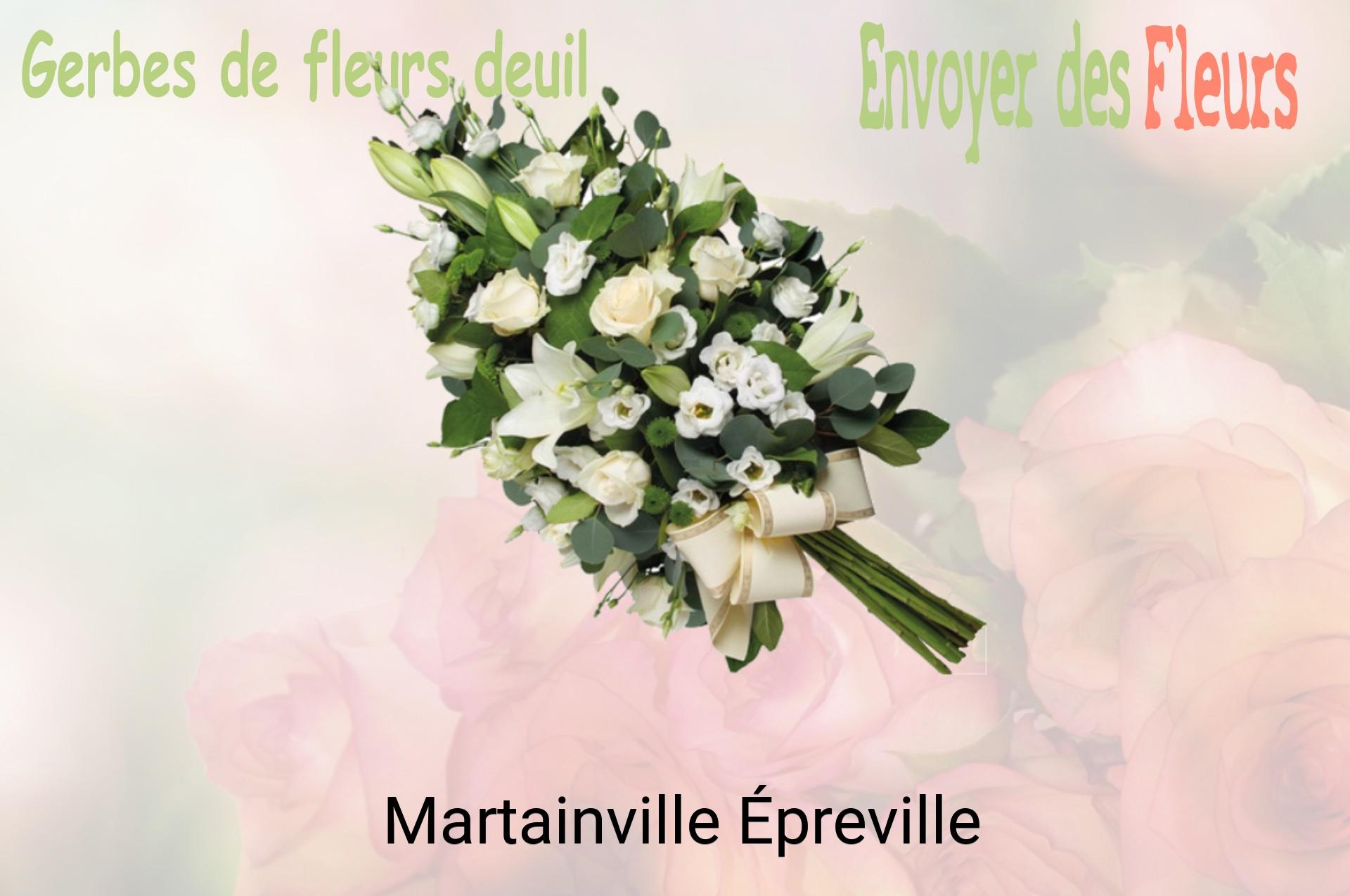 Gerbe de fleurs de deuil livrée à Martainville-Épreville